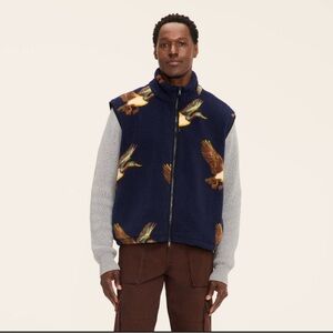 Woolrich x Target Duck Peinted Fleece Vest XL